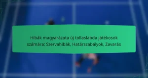 Hibák magyarázata új tollaslabda játékosok számára: Szervahibák, Határszabályok, Zavarás