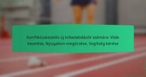 Konfliktuskezelés új tollaslabdázók számára: Viták kezelése, Nyugalom megőrzése, Segítség kérése