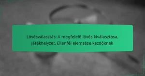 Lövésválasztás: A megfelelő lövés kiválasztása, Játékhelyzet, Ellenfél elemzése kezdőknek