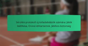 Sérülési protokoll új tollaslabdázók számára: Játék leállítása, Orvosi időtartamok, Játékos biztonság